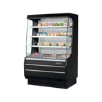 image of Turbo Air Turbo Air TOM-40MW(B)-N 39" Vertical Open Air Merchandiser, Specify Exterior, Self-Contained, 3 Shelves, Glass Sides, 9.3 cu. ft.
