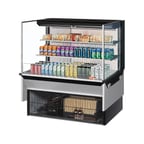 image of Turbo Air TOM-48L-UF-W(B)-3SI-N 48" Drop In Open Refrigerated Deli Display Case