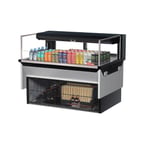 image of Turbo Air TOM-48L-UFD-W(B)-1SI-N 48" Drop In Open Refrigerated Deli Display Case