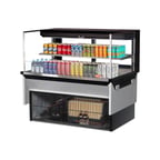 image of Turbo Air TOM-48L-UFD-W(B)-2SI-N 48" Drop In Open Refrigerated Deli Display Case