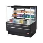 image of Turbo Air TOM-48L-UFD-W(B)-3S-N 46" Horizontal Open Air Merchandiser, Specify Exterior, Self-Contained, 2 Shelves, w/ Rear Doors, 6.3 cu. ft.