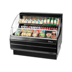 image of Turbo Air TOM-50LW-N 50" Horizontal Open Air Merchandiser in White, Self-Contained, 1 Shelf, 9.8 cu. ft.