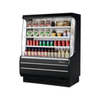 image of Turbo Air TOM-50MW(B)-N 50" Vertical Open Air Merchandiser, Specify Exterior, Self-Contained, 3 Shelves, 12.3 cu. ft.