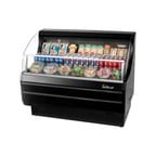 image of Turbo Air TOM-50SW-N 50" Horizontal Open Air Merchandiser in White, Self-Contained, 3 Shelves, 8.9 cu. ft.