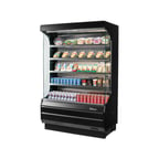 image of Turbo Air TOM-50W(B)-N 50" Vertical Open Air Merchandiser, Specify Exterior, Self-Contained, 4 Shelves, 19 cu. ft.