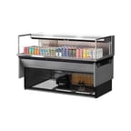 image of Turbo Air TOM-60L-UF-S-1SI-N 59" Drop In Open Refrigerated Deli Display Case