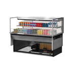image of Turbo Air TOM-60L-UF-S-2SI-N 59" Drop In Open Refrigerated Deli Display Case