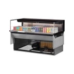 image of Turbo Air TOM-60L-UF-W(B)-1SI-N 60" Drop In Open Refrigerated Deli Display Case