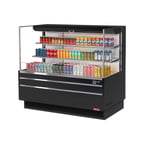 image of Turbo Air TOM-60L-UF-W(B)-3S-N 58" Horizontal Open Air Merchandiser, Specify Exterior, Self-Contained, 2 Shelves, 19.3 cu. ft.