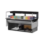 image of Turbo Air TOM-60L-UFD-W(B)-1SI-N 60" Drop In Open Refrigerated Deli Display Case