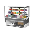 image of Turbo Air TOM-60L-UFD-W(B)-3SI-N 60" Drop In Open Refrigerated Deli Display Case
