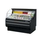 image of Turbo Air TOM-60SW-N 63" Horizontal Open Air Merchandiser in White, Self-Contained, 3 Shelf, 11.2 cu. ft.