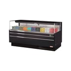 image of Turbo Air TOM-72L-UF-W(B)-1S-N 70" Horizontal Open Air Merchandiser, Specify Exterior, Self-Contained, Deck Only, 9.7 cu. ft.