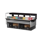 image of Turbo Air TOM-72L-UFD-W(B)-1SI-N 72" Drop In Open Refrigerated Deli Display Case