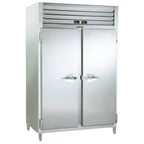 image of Traulsen ADT232NUT-FHS 52" 2-Section Reach-In Refrigerator/Freezer Combo w/ 2 Solid Doors
