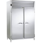 image of Traulsen AHT226WUT-FHS 58" Two Section Reach-In Refrigerator w/ 2 Solid Doors, Top Mount, 36.69 cu. ft.