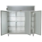 image of Traulsen AHT332NUT-FHS 76" Three Section Reach-In Refrigerator w/ 3 Solid Doors, Top Mount, 69.5 cu. ft.