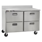 image of Centerline by Traulsen CLUC-48R-DW-WT 48" 2-Section WorkTop Refrigerator w/ 4 Drawers
