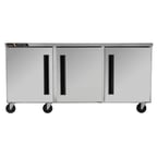 image of Centerline by Traulsen CLUC-72R-SD-RRR 72" 3 Solid Door Undercounter Refrigerator, 18.8 cu. ft.