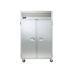 image of Traulsen G22012 52" Two Section Reach-In Freezer w/ 2 Full Solid Doors (hinged right/right), Top Mounted, 46 cu. ft.