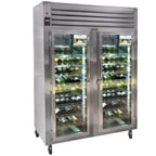 image of Traulsen RH226W-WR01 58" Glass Door Wine Refrigerator, Single Temperature, 154 Bottles
