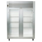 image of Traulsen RHF232W-FHG Two Section Reach-In Heated Cabinet with Full Height Glass Doors, 52.8 cu. ft.