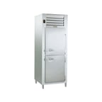 image of Traulsen RLT126WUT-HHS 30" One Section Self-Contained Reach-in Freezers w/ 2 Half Solid Doors, Stainless Steel, 17.7 cu. ft.