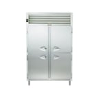 image of Traulsen RLT232DUT-HHS 48" Two Section Self-Contained Reach-In Freezer w/ 4 Half Solid Doors, 42 cu. ft.