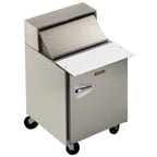 image of Traulsen UPT276-R 27" One Section Sandwich / Salad Prep Table w/ 1 Door, 6 Pans