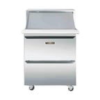 image of Traulsen UPT279-D-SB 27" One Section Sandwich / Salad Prep Table w/ 2 Drawers, 9 Pans
