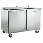 image of Traulsen UST4818-LR 48" Mega Top Sandwich / Salad Prep Table w/ 2 Doors, 18 Pans