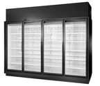 image of True TRM4M-YY-BLK-WHT-1BLKRRRR-4 Merchandiser Refrigerator