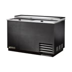 image of True T-50-GC-HC 49" Black Glass & Plate Chiller, 250 Mugs Capacity