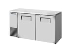image of True TBB24-60-2S-Z1-SFT-S-1 Refrigerated Back Bar Cabinet