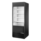 image of True TOAM-30-HC~NSL01 30" Vertical Air Curtain Merchandiser in Black, Self-Contained, 4 Shelves