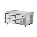 image of True TRCB-48 48" 2 Drawers Refrigerated Chef Base,  (4) 12" x 20" Pan Capacity