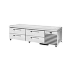 image of True TRCB-79-HC~SPEC3 79" 4 Drawers Refrigerated Chef Base,  (8) 12" x 20" Pan Capacity