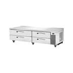 image of True TRCB-82-HC~SPEC3 82" 4 Drawers Refrigerated Chef Base,  (10) 12" x 20" Pan Capacity