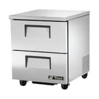 image of True TUC-27D-2-HC 27" 1-Section Undercounter Refrigerator w/ 2 Drawers
