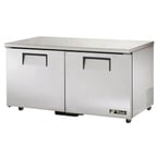 image of True TUC-60-ADA-HC 60" 2-Section Undercounter Refrigerator w/ 2 Solid Doors, 16 cu ft