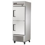 image of True TS-23-2-HC 27" One Section Reach-In Refrigerator w/ 2 Solid Half Doors, Bottom Mount, Stainless Steel