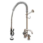 image of T&S Brass 5PR-4DLS08 with Add On Faucet Pre-Rinse Faucet Assembly