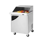 image of Turbo Air TST-28SD-12-N-SL 27" Mega Top Sandwich/Salad Prep Table w/ 1 Door, 12 Pans