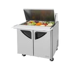 image of Turbo Air TST-36SD-15-N6 36" Mega Top Sandwich/Salad Prep Table w/ 2 Doors, 15 Pans