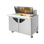 image of Turbo Air TST-48SD-18-N 48" Mega Top Sandwich/Salad Prep Table w/ 2 Doors, 18 Pans