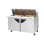 image of Turbo Air TST-60SD-24-N 60" Mega Top Sandwich/Salad Prep Table w/ 2 Doors, 24 Pans