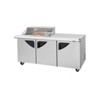 image of Turbo Air TST-72SD-15M-N-CL 72" Mega Top Sandwich/Salad Prep Table w/ 3 Doors, 15 Pans