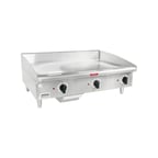 image of Toastmaster TMGE36 36" Countertop Electric Griddle with 36" x 21" Surface, Thermostatic Controls, 208/240v