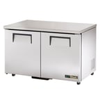 image of True TUC-48-ADA-HC 48" 2-Section Undercounter Refrigerator w/ 2 Solid Doors, 12 cu ft