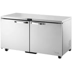 image of True TUC-60-ADA-HC~SPEC3 60" 2-Section Undercounter Refrigerator w/ 2 Solid Doors, 16 cu ft